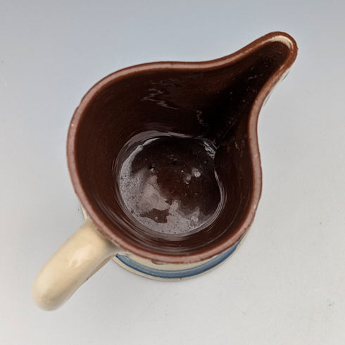 古董英國 Mottoware 水壺,米色